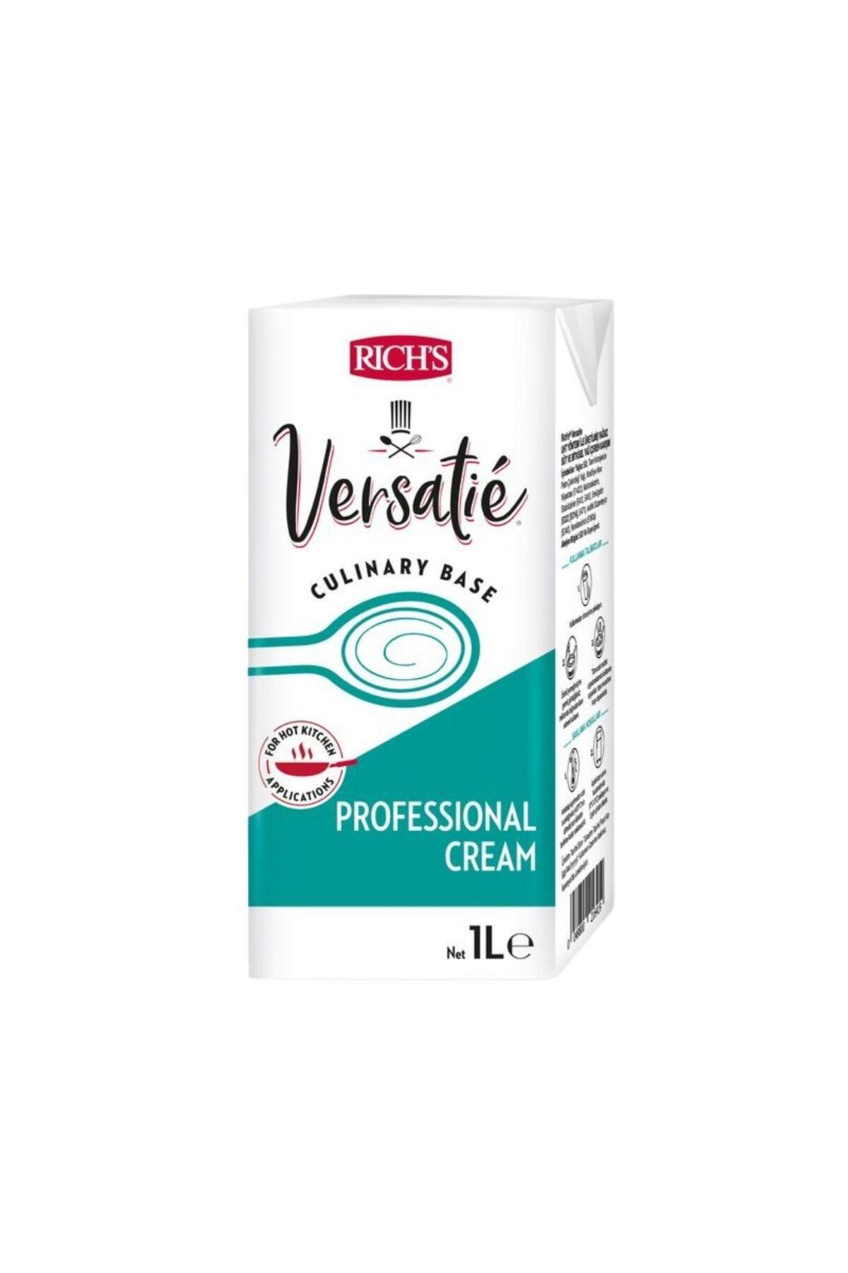 Versatie Professional Şekersiz Krema 1 Lt X 12 Adet