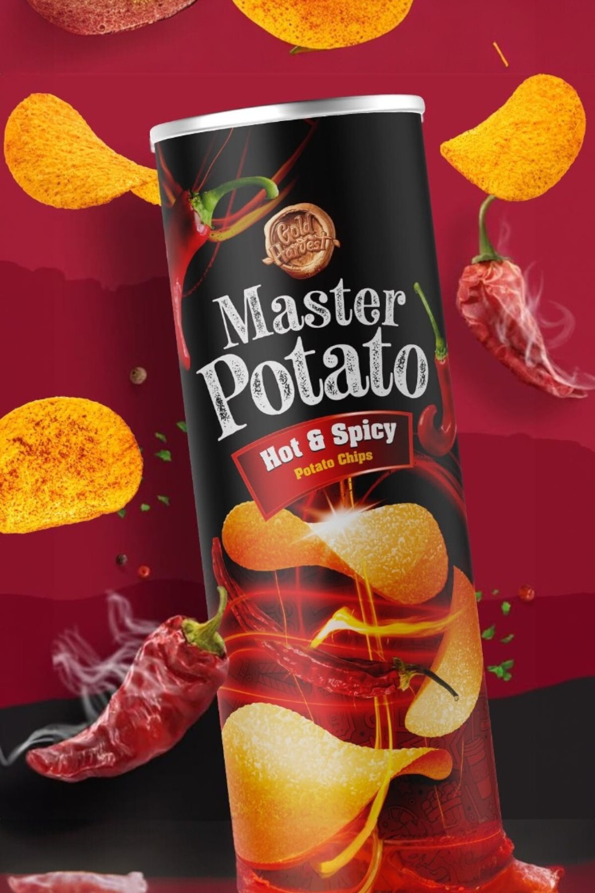 Hot & Spicy Potato Chips Acılı ve Baharatlı Patates Cipsi 160 Gr