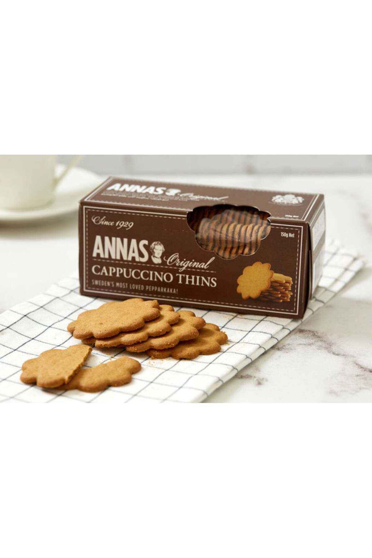 Orginal Cappuccino Thins Kahveli Bisküvi-Kurabiye 150 g