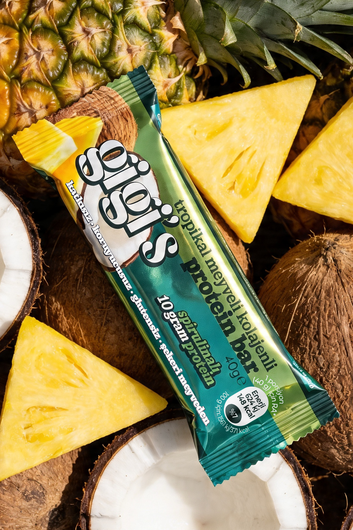 12'li Tropik Meyveli Kolajenli Protein Bar Paketi