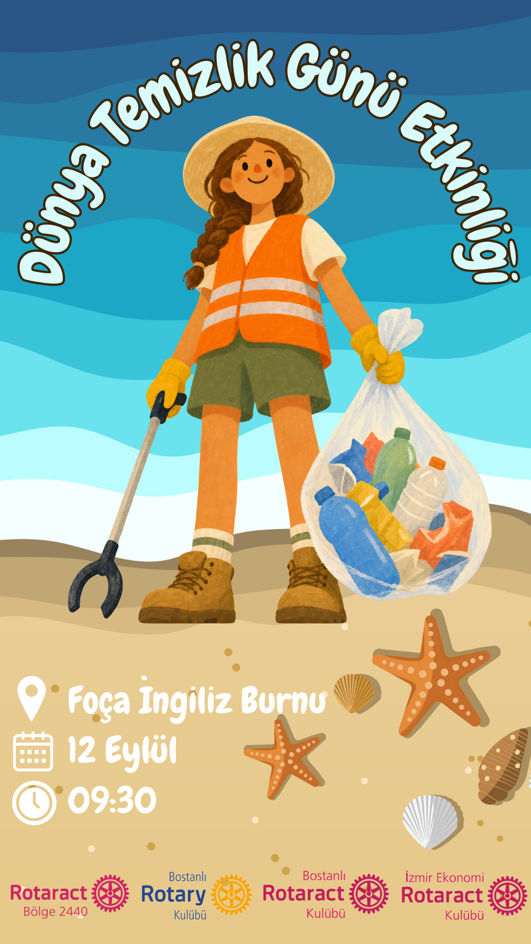 DÜNYA TEMİZLİK HAFTASI FOÇA KIYI TEMİZLİĞİ