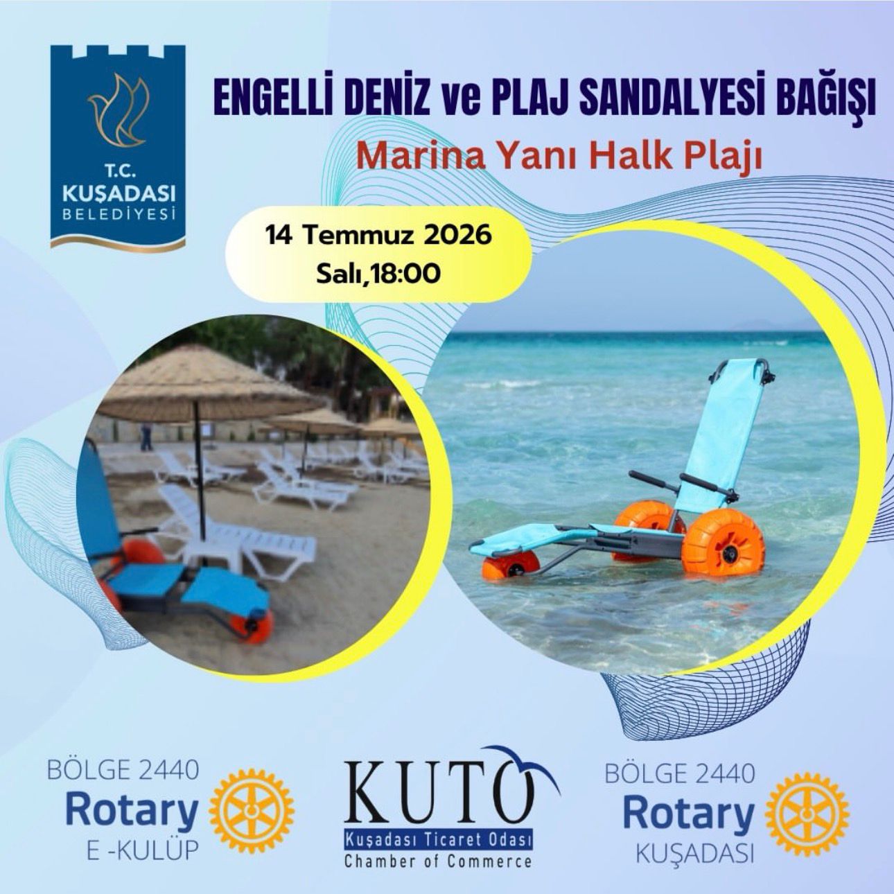 Engelli Deniz ve Plaj Sandalyesi Bağışı